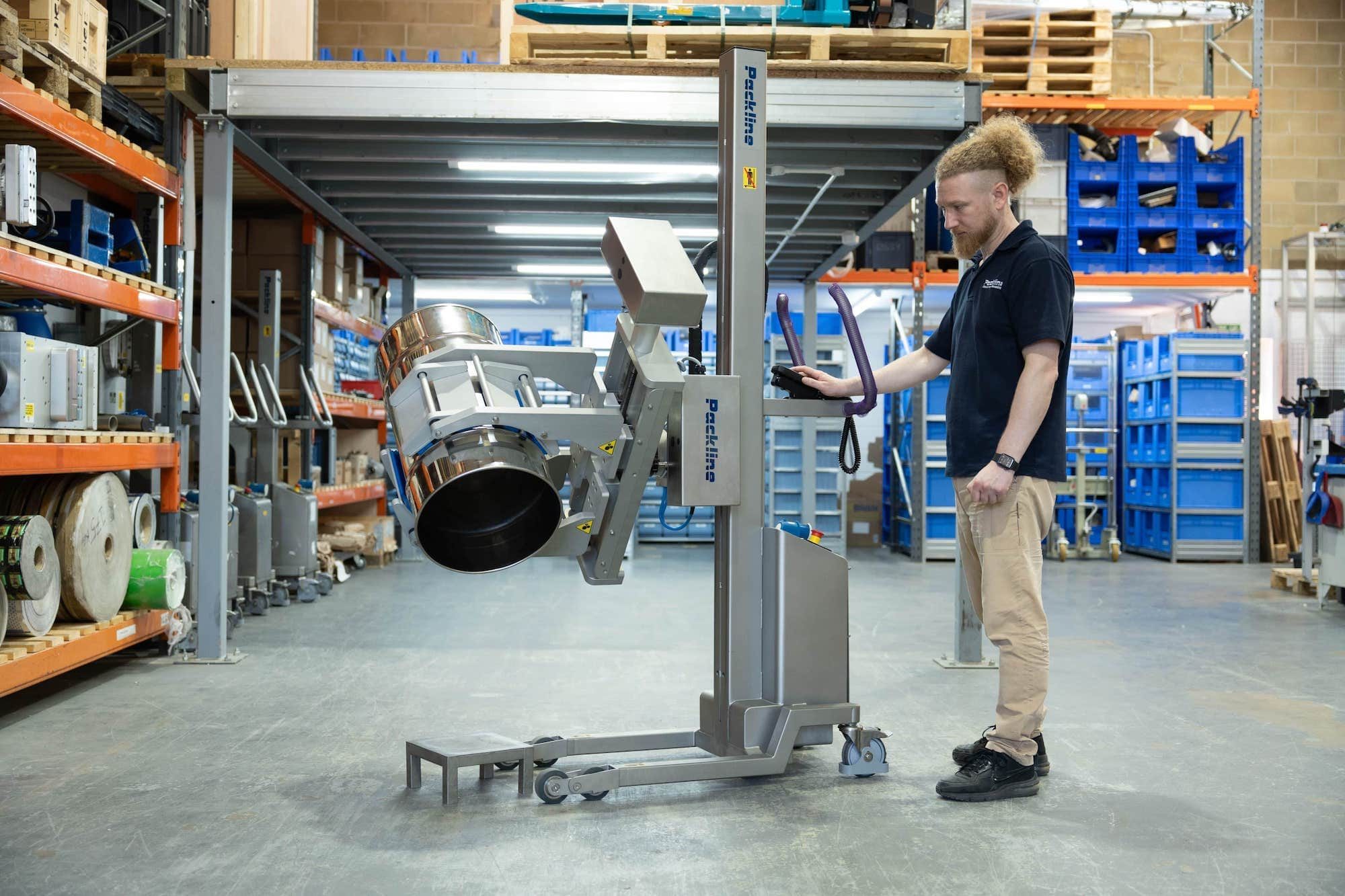 Packline  | What are the key technical considerations for stainless steel drum lifting equipment? 10