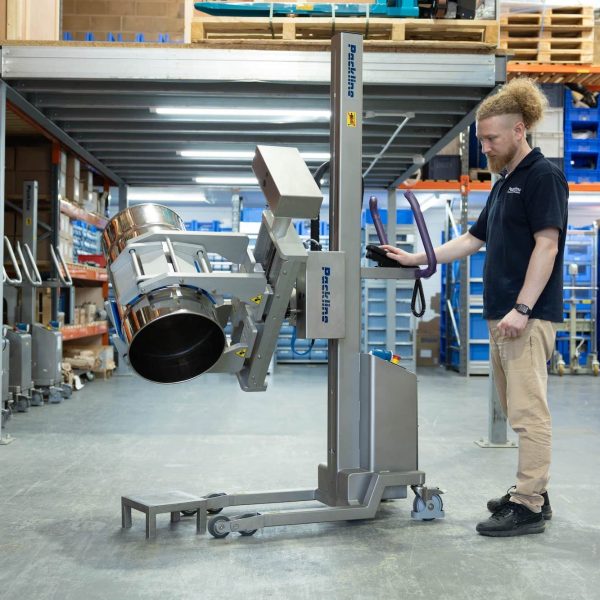 Packline  | Drum Handling Clamp Attachment – Motorised Rotation 11