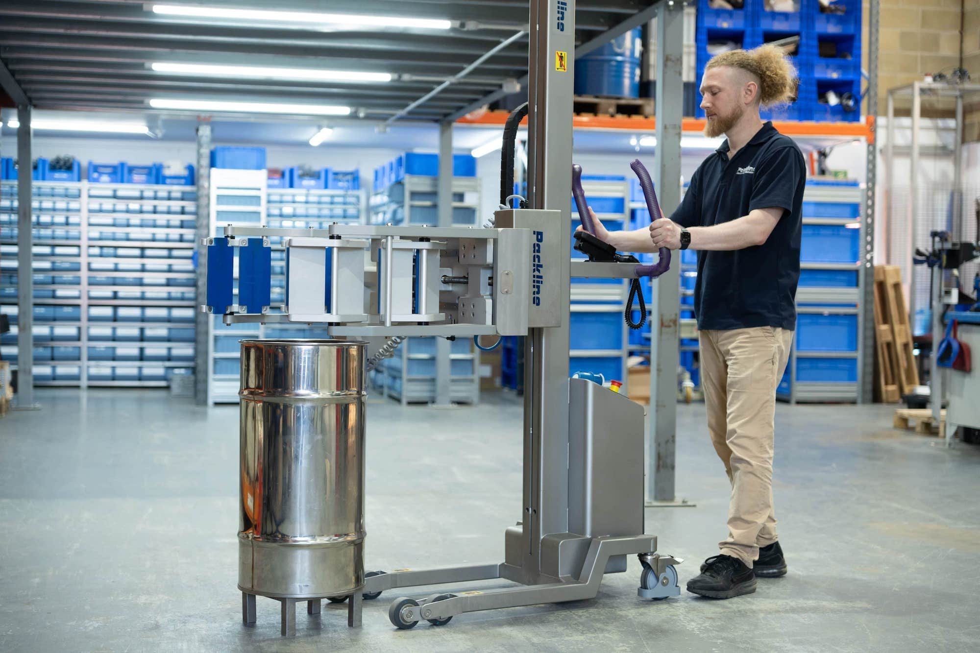 Packline  | What are the key technical considerations for stainless steel drum lifting equipment? 11