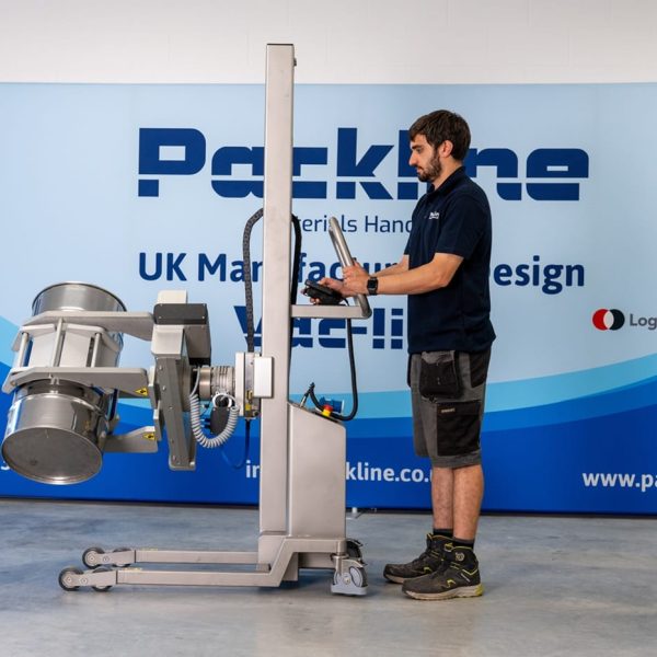 Packline  | Drum Handling Clamp Attachment – Motorised Rotation 8