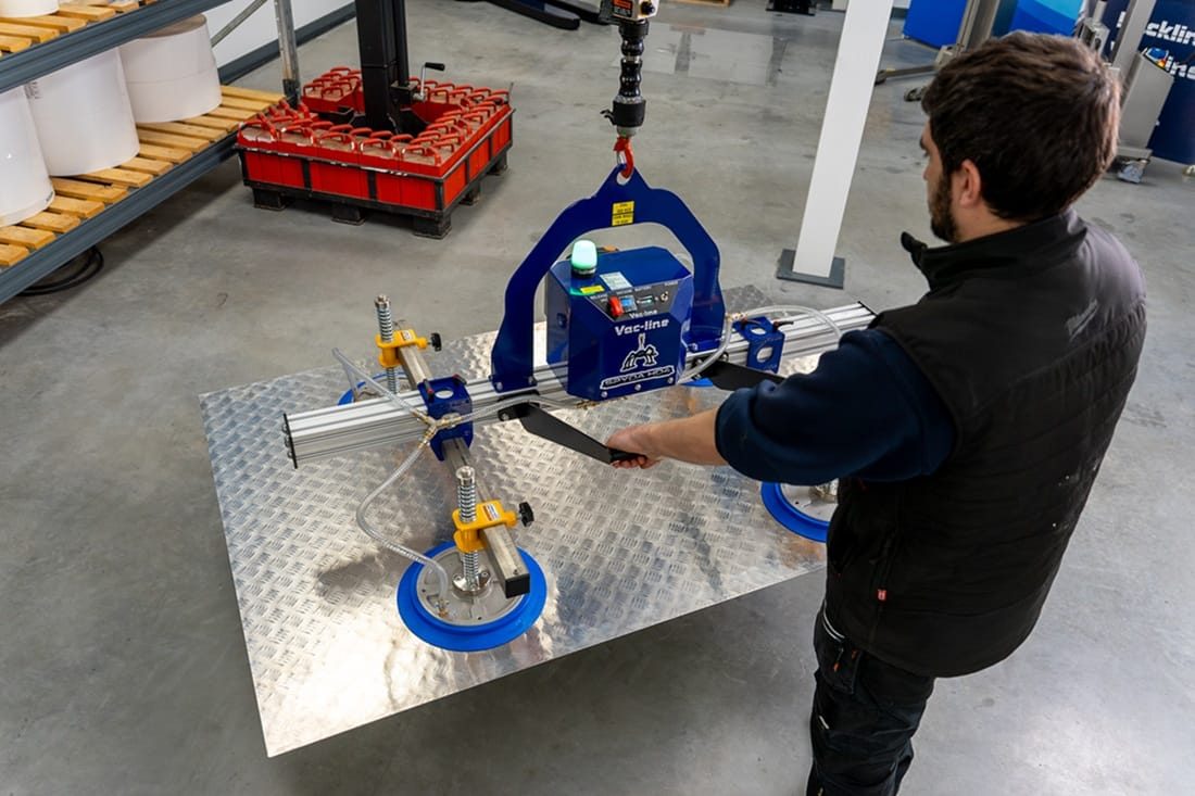 Packline  | Bespoke Vacuum Lifting Solution for Sheet Metal Handling 1