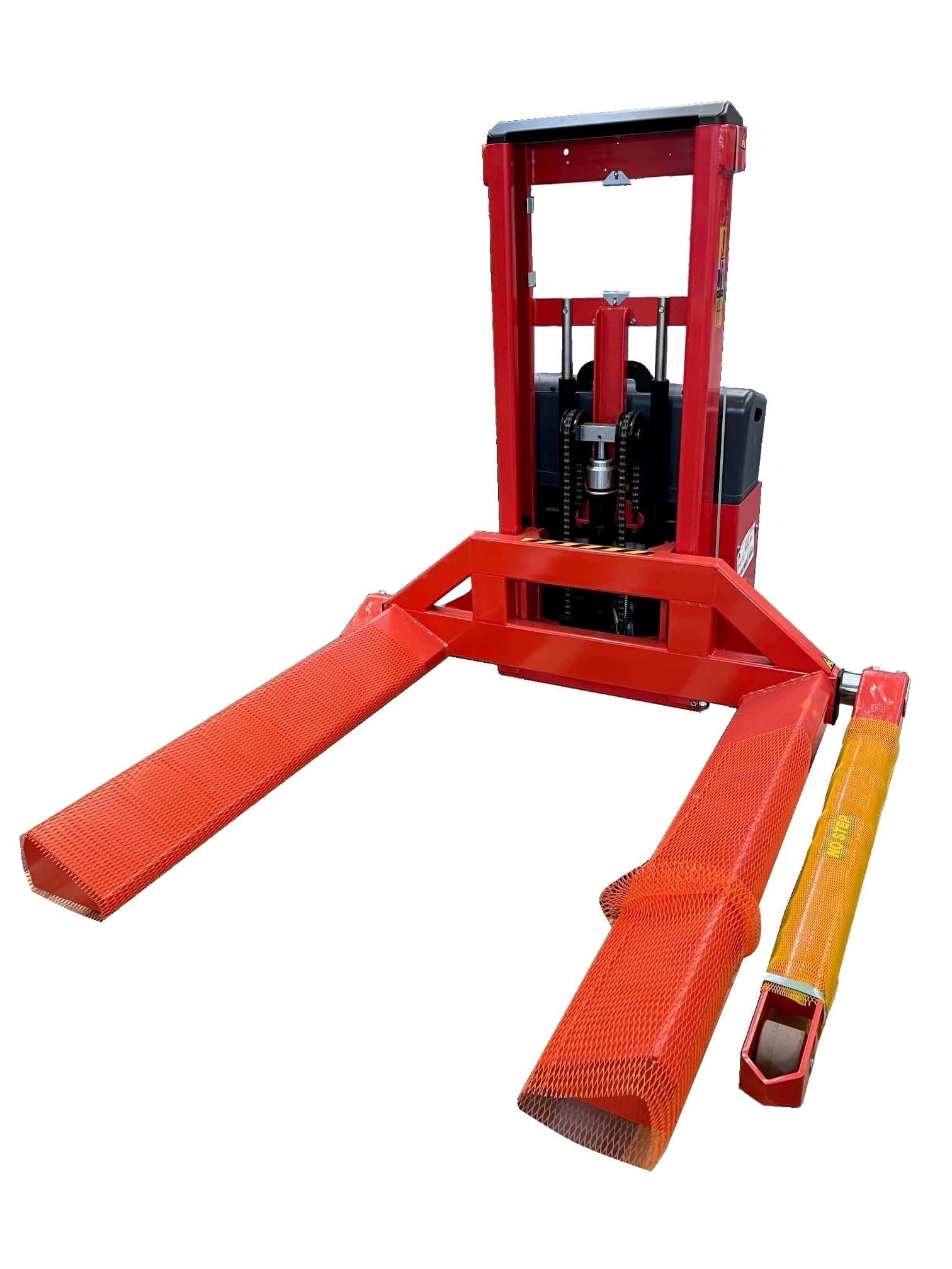 Packline  | Handling Heavy Rolls of Paper – Fully Powered Stacker Truck with Angled Forks 0