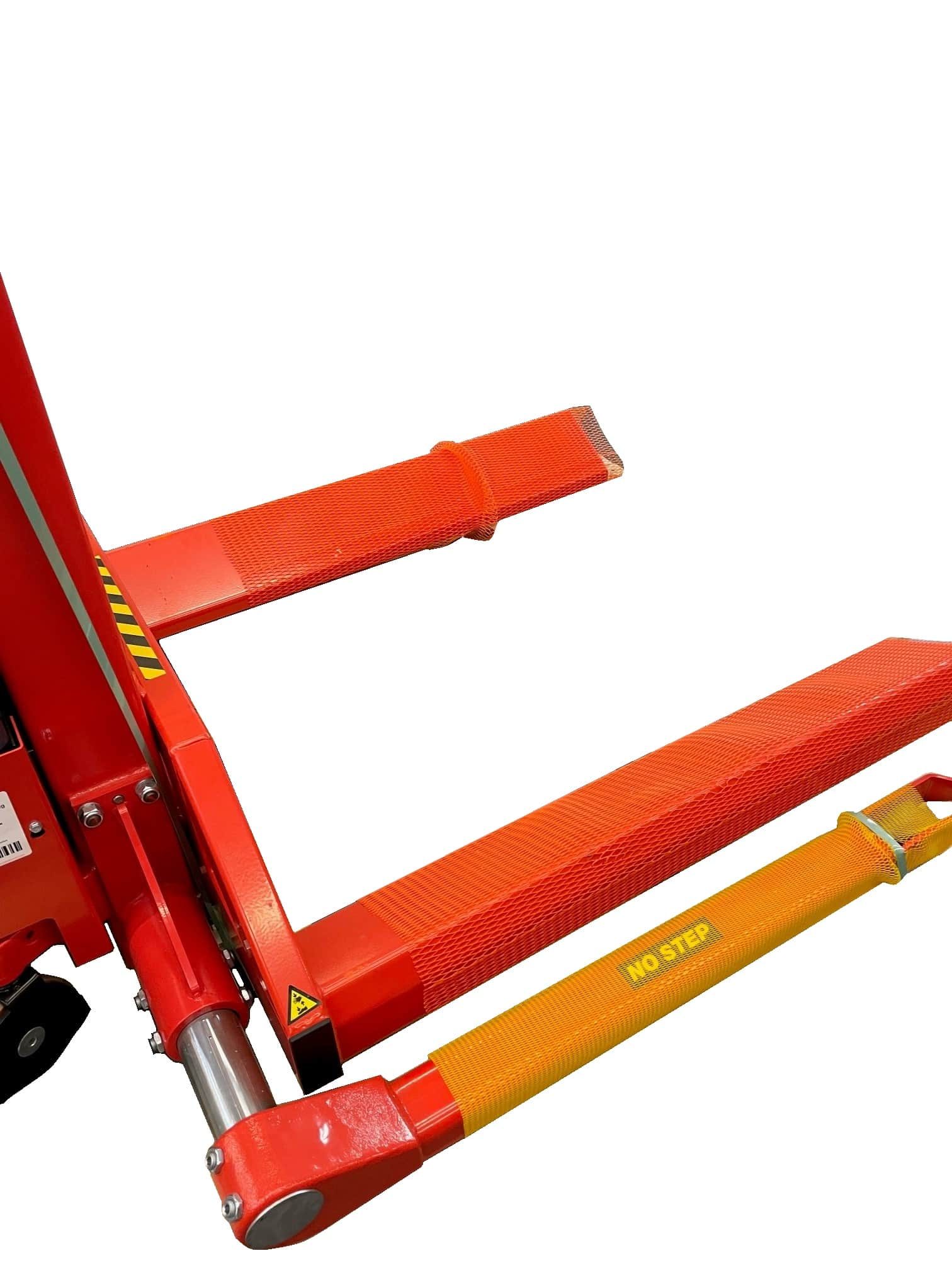 Packline  | Handling Heavy Rolls of Paper – Fully Powered Stacker Truck with Angled Forks 3