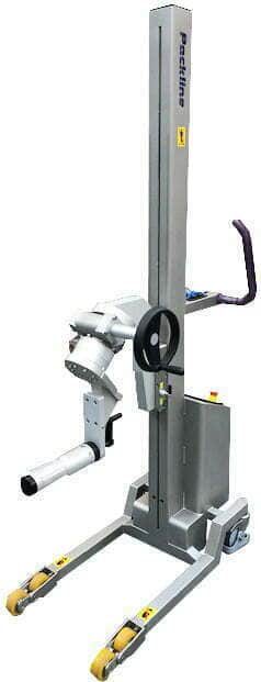 Packline  | Reel Lifting Equipment with Vertical Spindle Attachment and Geared Rotation 0
