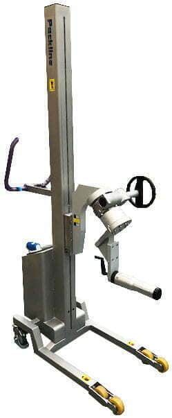 Packline  | Reel Lifting Equipment with Vertical Spindle Attachment and Geared Rotation 2