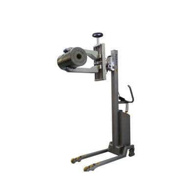 Packline  | Clamp Attachment with motorised rotation, narrow rollers and extended reach for handling reels 3