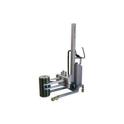 Packline  | Clamp Attachment with motorised rotation, narrow rollers and extended reach for handling reels 0