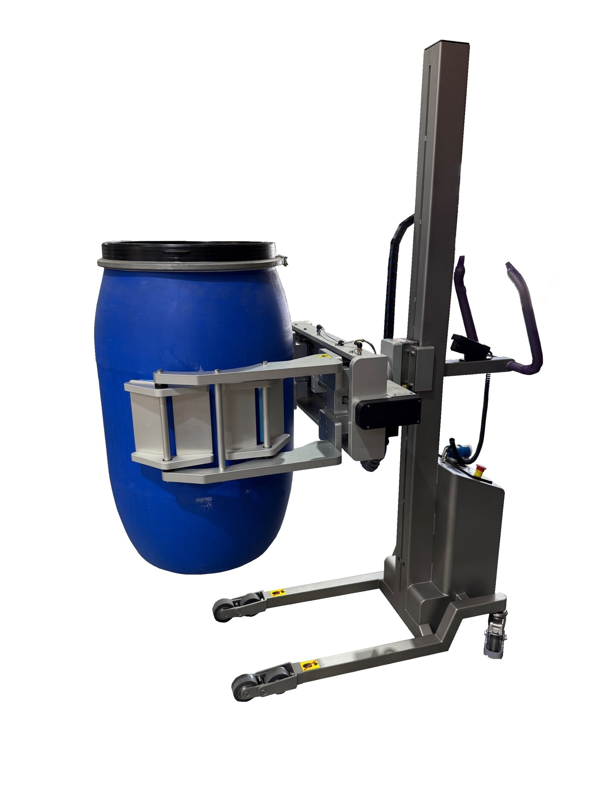 Packline  | Handling Mauser Drums – Fully Powered Stainless Drum Lifter 0