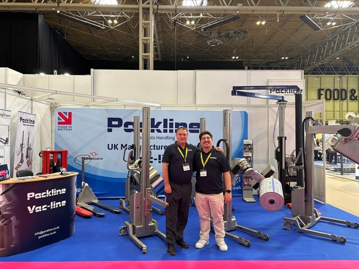Packline  | Stainless Reel Lifter with Powered Ejection Showcased at PPMA Exhibition 6