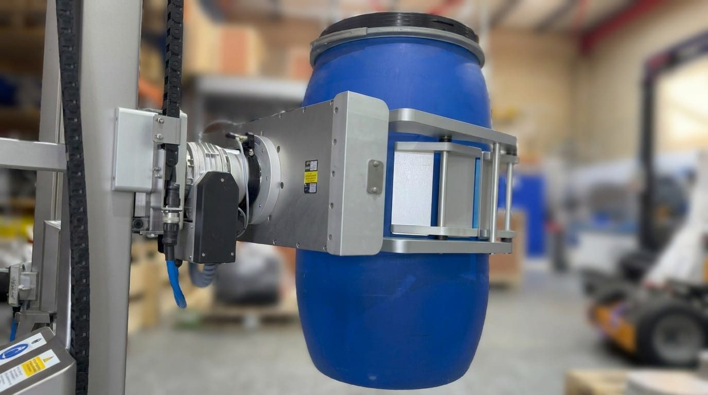 Packline  | Motorised Drum Lifting Solution for Handling Plastic or Mauser Drums 0